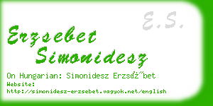 erzsebet simonidesz business card